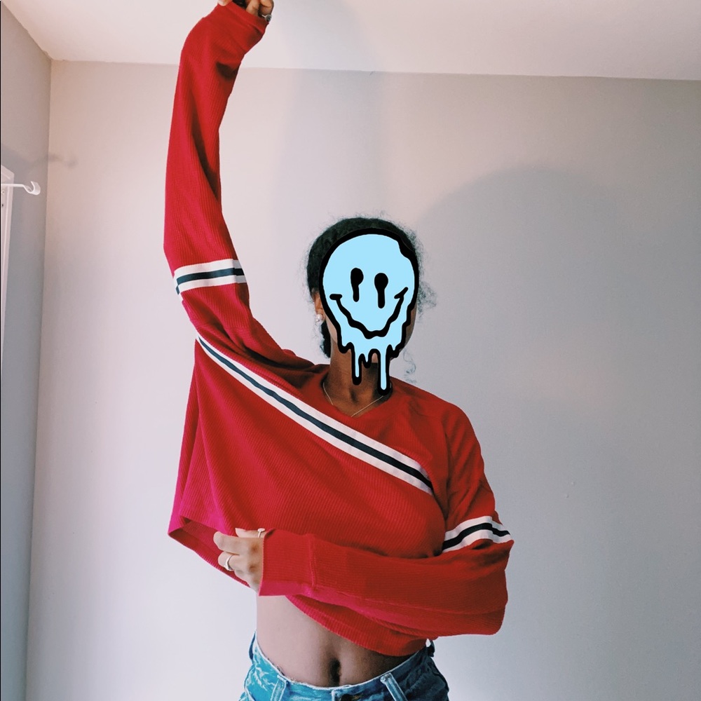 light polyester sweatshirt #stripes